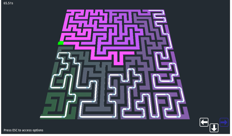 Ongoing maze resolution